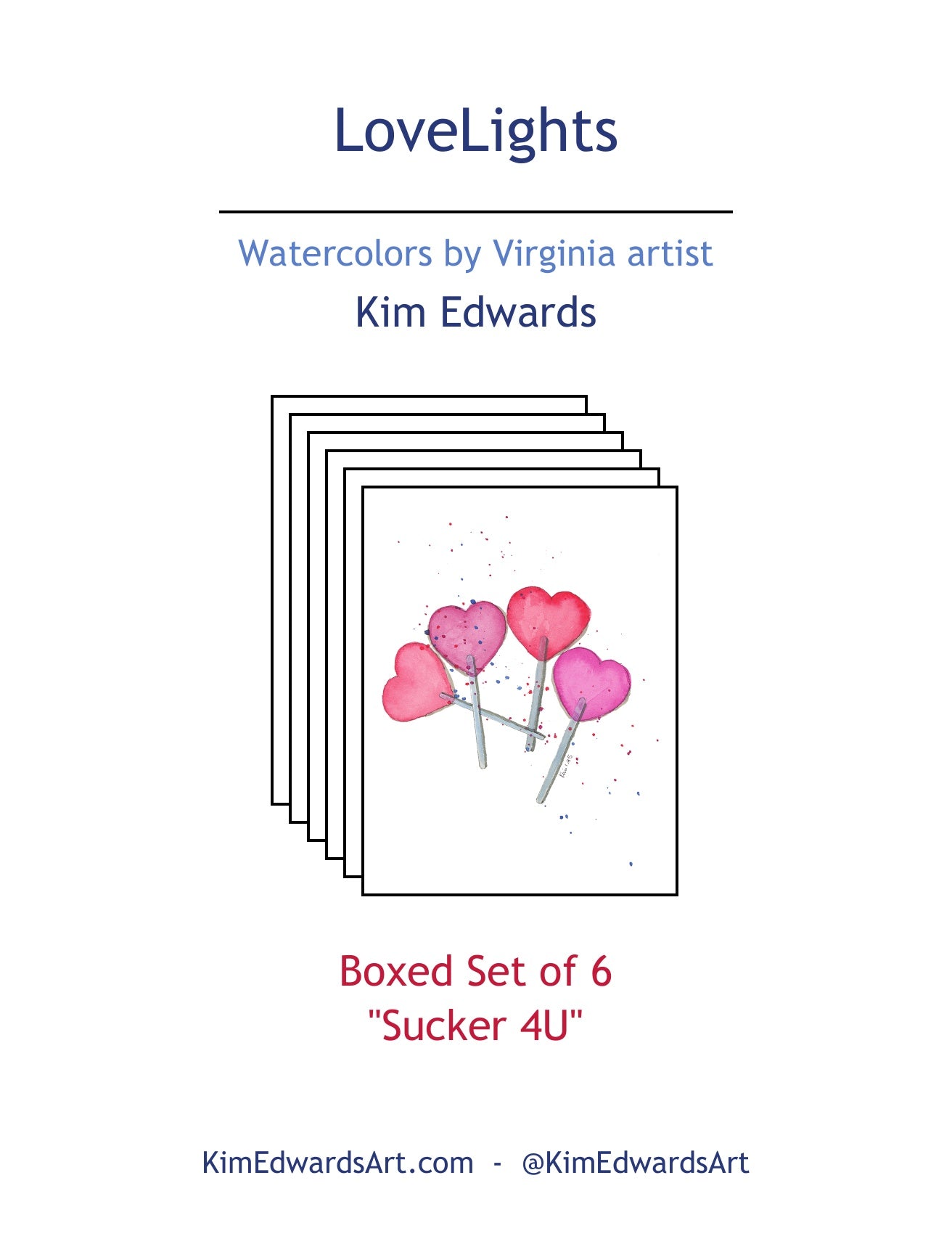 LLN-08 "Sucker 4U" Box of 6 Note Cards Image