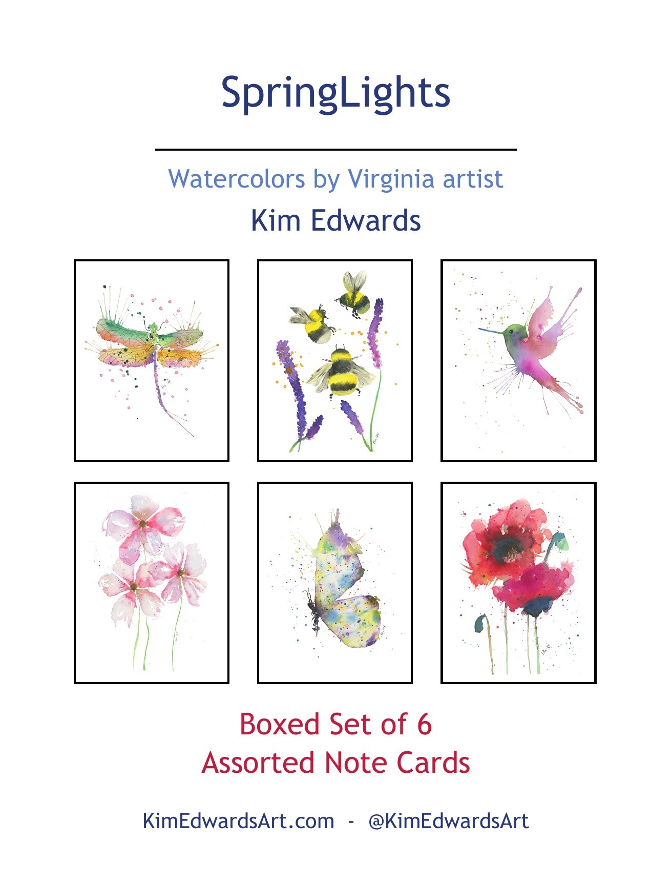 SLN-BA2 ""SpringLights" Note Card Boxed Assortment (Mix 2)" Image