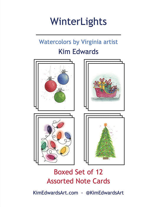 "WinterLights" Assorted Boxed Set of 12